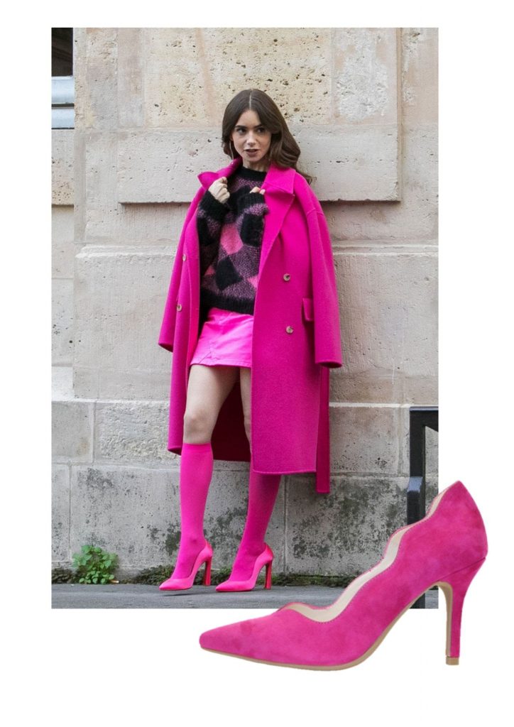SCANDAL54: NUESTROS zapatos #madeinSpain que Lily Collins usaría en 'Emily in Paris'